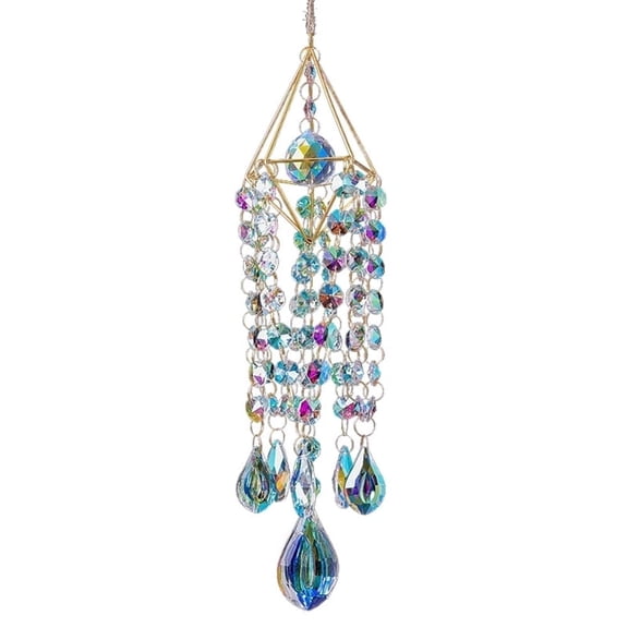 Crystal Suncatchers, Sun Catchers Window Hanging Wind Chime Style for Indoor and Outdoor Decor