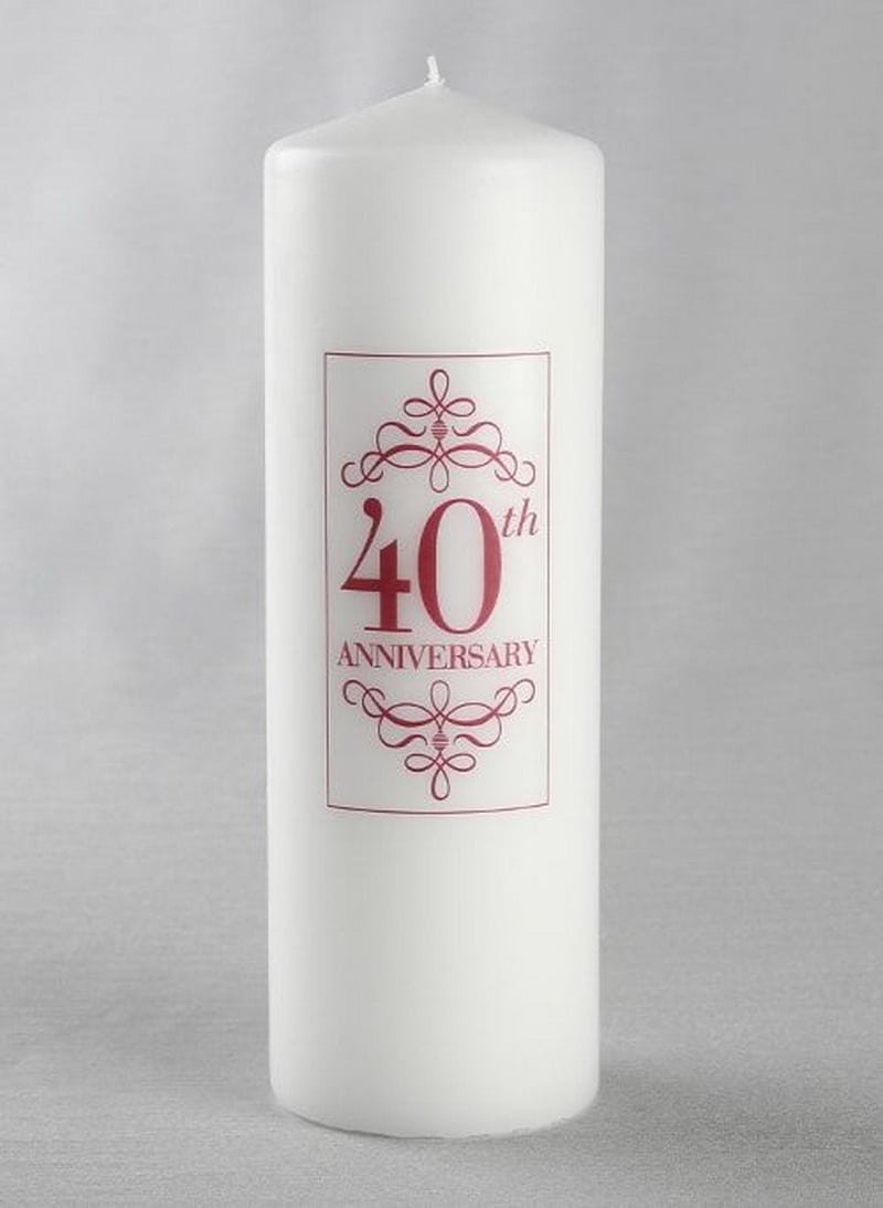Wedding Anniversary gift personalised Pillar Candle Wedding Anniversary gift personalised Pillar Candle