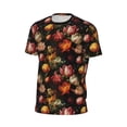 thumbnail image 6 of Wukai Colorful Tulips Print Men's Short-Sleeved Mesh T-Shirt,Quick-Dry Short Sleeve Workout T-Shirt-Medium, 6 of 8