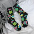 thumbnail image 5 of Pofeuu Geometric Dinosaur Print Crew Socks, Adult Running Hiking Socks for Youth and Adult, 5 of 6