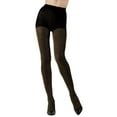 thumbnail image 3 of MeMoi Metallic Chevron Opaque Tights - Womens - Female (Small/Medium, Black/Gold), 3 of 3