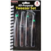 Angle View: Bulk Buys MS039-24 7Lx 7W x 7H Industrial Tweezers - Pack of 24