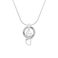 thumbnail image 2 of Delight Jewelry Silvertone Peace Sign Ribbon Heart Joy Ring Charm Necklace, 18", 2 of 4