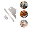 thumbnail image 4 of KAKOWELY 3pcs Guitar Fret Rocker String Action Ruler Guitar Neck Notched Straight,16.93"X1.57"X0.12", 4 of 5