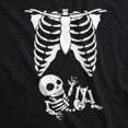 thumbnail image 2 of Camiseta de maternidad para mujer Crazy Dog Skeleton, camiseta de Halloween, 2 of 9