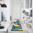 thumbnail image 4 of Yayeee Runner Rug for Bedroom 2'x6' Machine Washable Hallway Non Slip Mat, Lemon Leaves, 4 of 8
