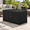 Black-43"L x 22"W x 24"H, variant on Beige 43"L x 22"W x 24"H Rectangular 600D Polyester Fire Pit Table Cover