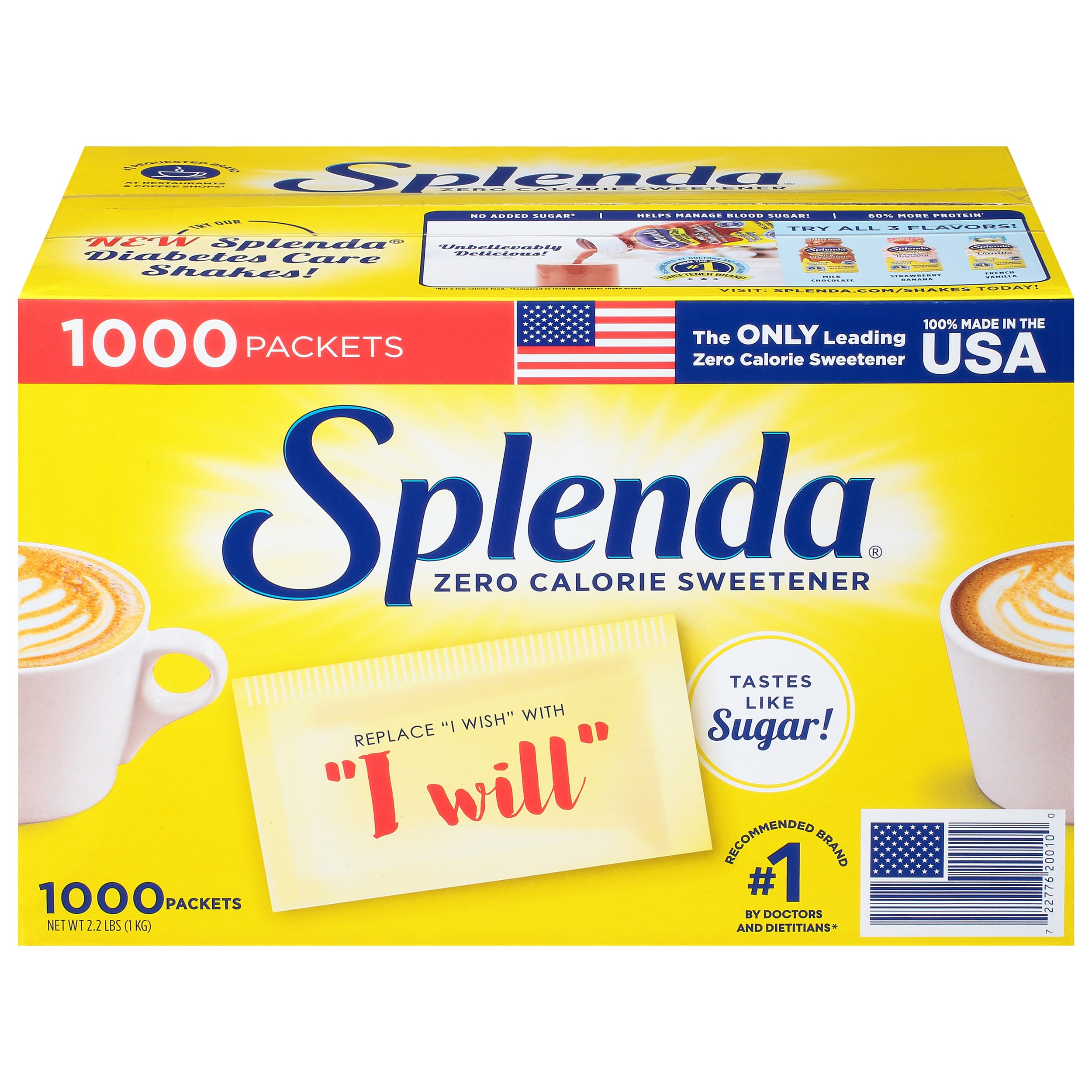 Splenda, Zero Calorie, Sweetener Packets, (1000 Count)