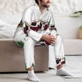 thumbnail image 7 of Vsdgher Vintage Buffalo Plaid Christmas Camper Mens Pajama Set, Soft Warm Long Sleeve Sleepwear, Cozy Button-Down Pjs for Men-, 7 of 7