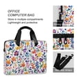 thumbnail image 4 of FORMRS 16" Laptop Bag Carrying Sleeve Case with Handle Travel Shoulder Briefcase, Purple Wildflower Pattern, 4 of 8