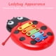 thumbnail image 1 of Madera 8 notas Ladybug Beat xilófono juguete Musical chico mano golpe instrumento Sywqhk libre de BPA, 1 of 7