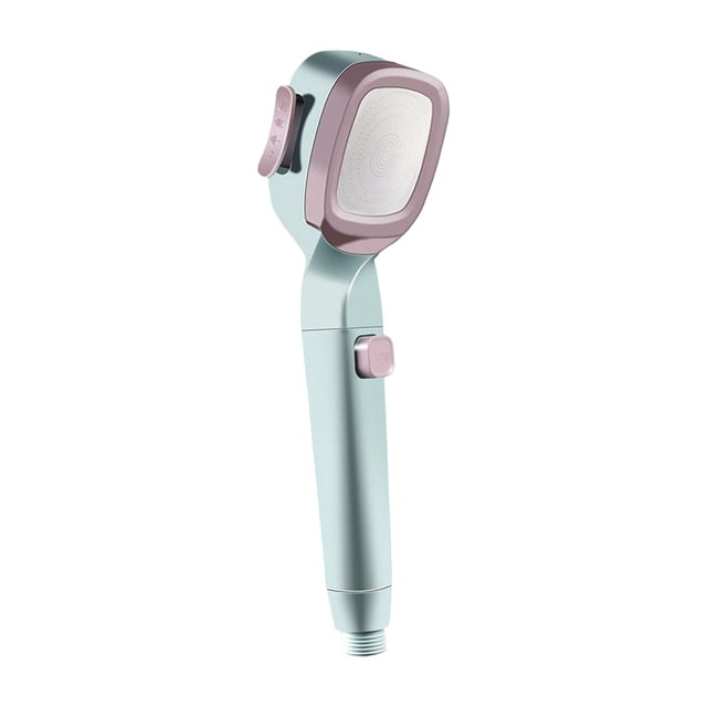 Abbracc Pressurized Handheld Spray, 4 Spray Settings Water Saving Powerful High Pressure Blue Pink