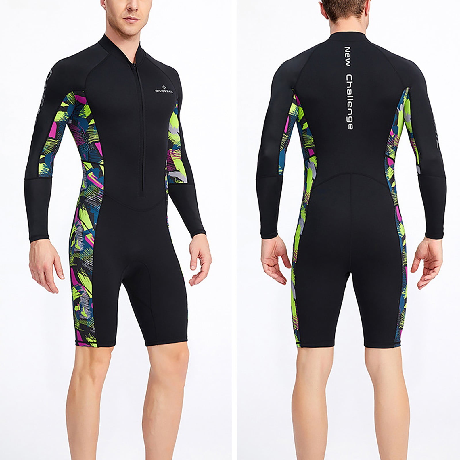 Wet Suit For Men Cold Water Swimming 1.5MM Swimwear Monokini Bodysuit Men Swim Shorts Holiday Swim Wear