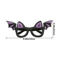 thumbnail image 4 of Floleo Halloween Eyeglasses Novelty Toy Glasses Cosplay Halloween Party Favor Funny Glitter Funny Party Decorations For Kids And Adults Glasses Pumpkin Spider Web Ghost Bat Hat Skull Eyeball Eyewear, 4 of 7