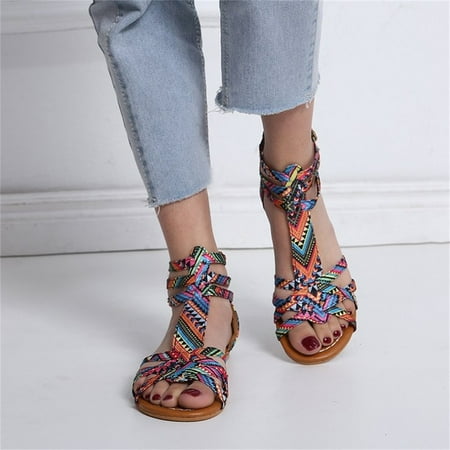 

Cathalem 2 Strap Sandals Women Strap Shoes Sandals Style Ethnic Sandals Sandals Buckle Women Women s Womens Dressy Sandals Pink 9.5