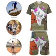 thumbnail image 5 of The Aristocats Boys Girls Short Sleeve Mesh T-Shirt And Shorts Outfit Set Summer Clothes Set for Kids, 5 of 8