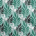 thumbnail image 1 of oneOone Cotton Poplin Aquamarine Green Fabric Leaves & Floral Diy Clothing Quilting Fabric Print Fabric By Yard 56 Inch Wide, 1 of 5