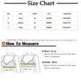 thumbnail image 3 of YWDJ Bras for Women Full Coverage Padded Comfortable Bras Large Bust No Wires Bras Adjustable Straps Push up Wrap Sleep Bras Padded Plus Size Lace Comfort Bras Solid Comfy Bras Black M, 3 of 5