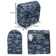 thumbnail image 5 of Ocean Lounger Chair Bag, Sealife Marine Navy Image Tropic Fish Moss Leaves Art Print, High Capacity Storage with Handle Container, Lounger Size, Blue Indigo Royal Blue, by Ambesonne, 5 of 5