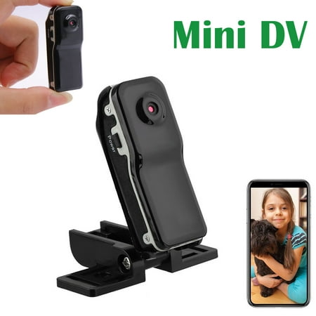 EEEKit MD80 Portable Super Mini Webcam DV DVR HD Camera Nanny Cam Video Camera Video Audio Recorder with Clip-On Adapter Support For Webcam Helmet Bike Bicycle Motorcycle Motorbike Hiking