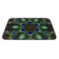 thumbnail image 2 of Haiem Peacock Feathers Front Door Mat Indoor Outdoor Entrance, Waterproof All-Season, All-Weather Doormat, Durable Flannel Fabric, Fade Resistant, Low Profile, 16x24in, 2 of 8