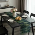 thumbnail image 2 of Green Forest Table Runner 72 Inches Long, Pine Tree Summer Botanical Modern Art Kitchen Coffee Dining Table Decoration for Home Party Birthday Wedding Home Decor 14x72 Inches, 2 of 8