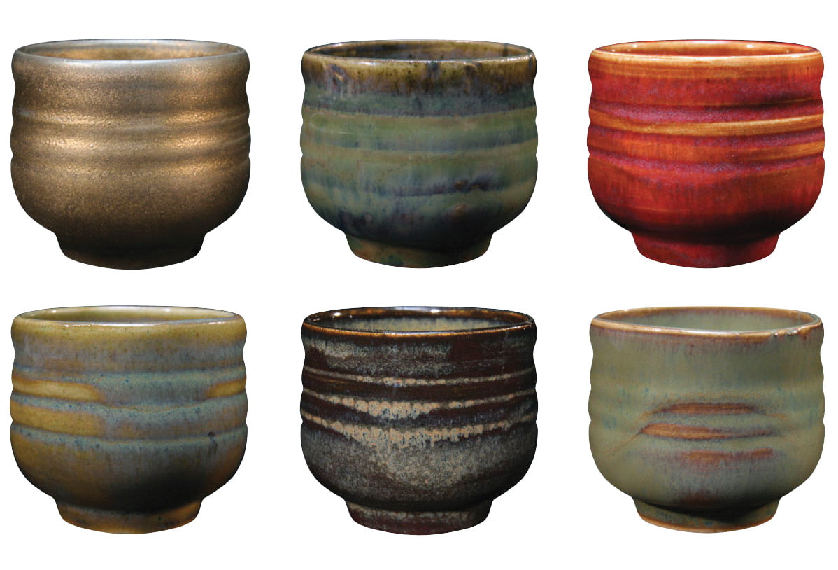 Set A AMACO Potters Choice Glazes Set of 6 Assorted Colors 1 Pint 