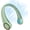 Light Green, variant on Neck Fan: Portable Personal Neck Cooling Rechargeable Bladeless Fan - Hands Free 3 Speed 4000 mAh Battery USB Operated Wearable Headphone Design - Gift for Men Women Outdoor (White)