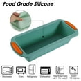 thumbnail image 3 of Meatloaf and Bread Pan | Gourmet Non-Stick Silicone Loaf Pan for Baking Banana Bread, Meat Loaf, Pound Cake | Non-Stick Silicone, Handles - dark green, 3 of 5