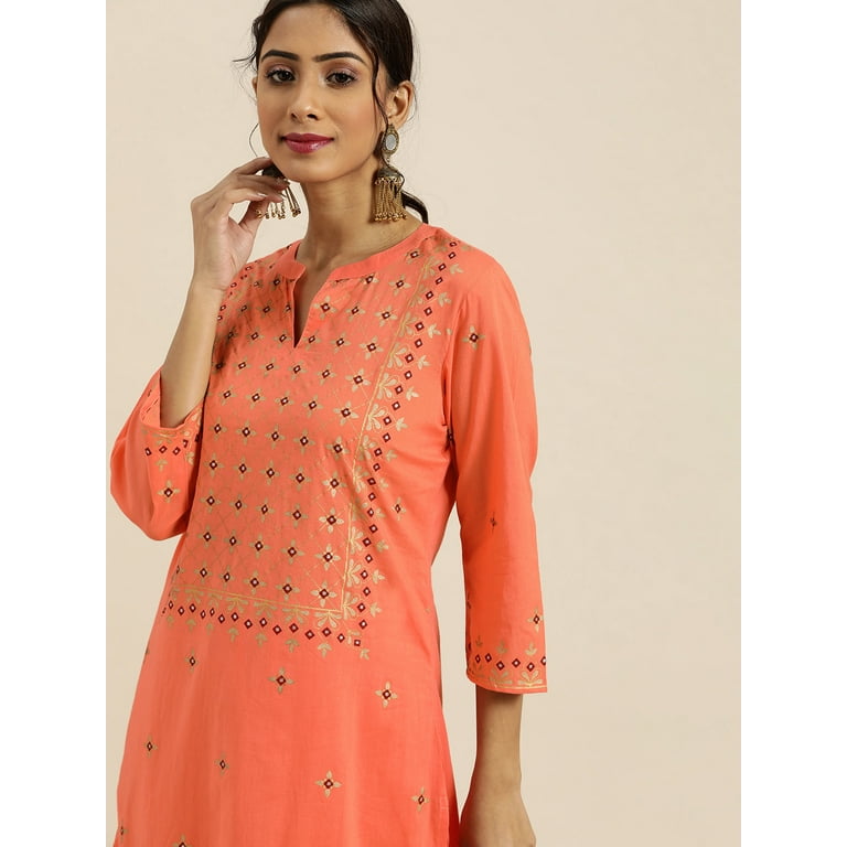 Sangria orange hotsell kurti
