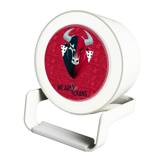 Keyscaper White Houston Texans Night Light Charger with Bluetooth Speaker