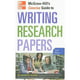 image 0 of McGraw-Hill's Concise Guide to Writing Research Papers (Pre-Owned Paperback 9780071629898) by Carol Ellison