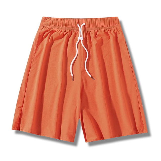 pstuiky Pantalones cortos para hombre, Pantalones cortos casuales cómodos de moda para hombre, de color liso, con cintura elástica regular, para playa Pantalones cortos de baloncesto