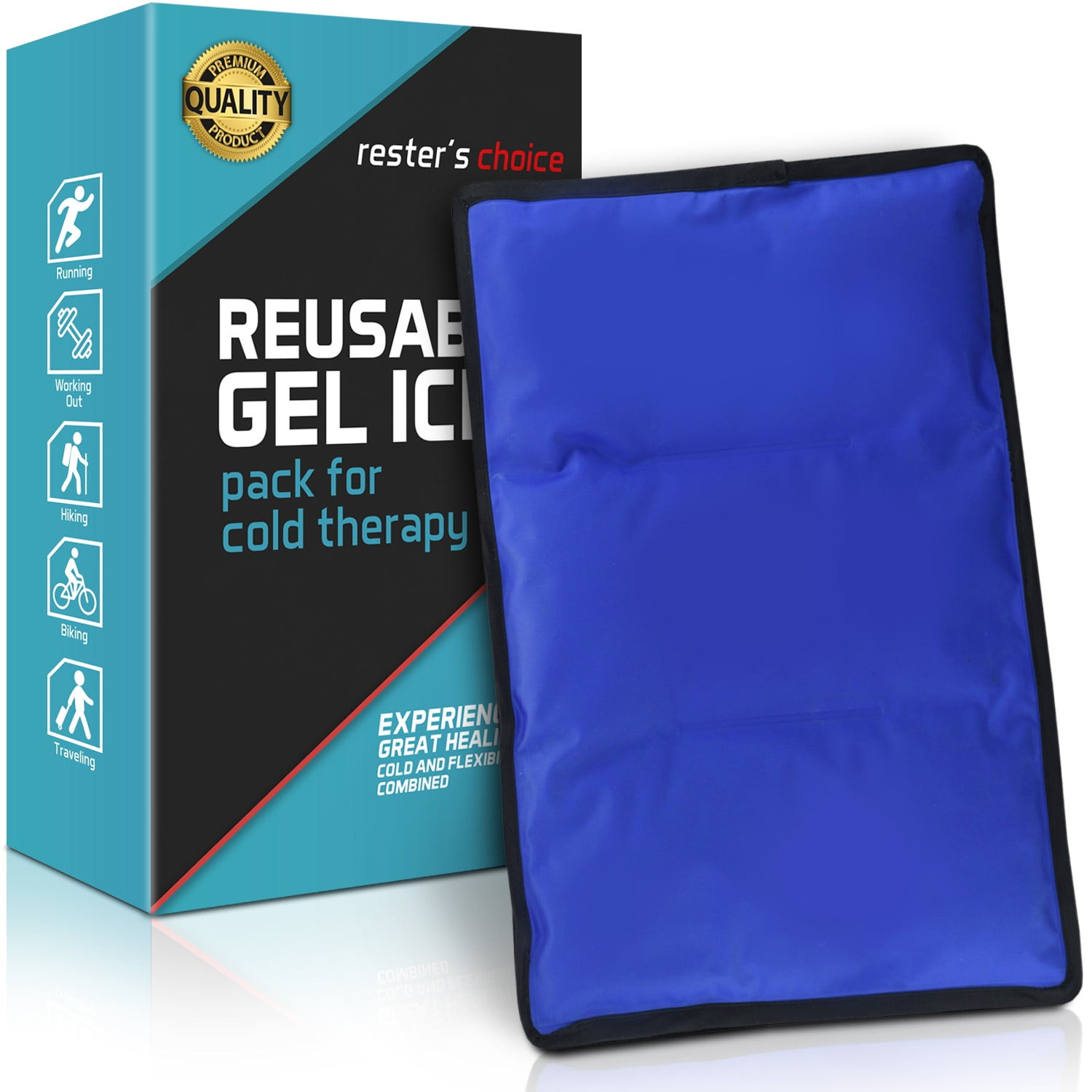 Cold Therapy Reusable Gel Pack Large 13x21 5 Ice Pack For Back Knee Legs And Shoulders Cold Ice Gel Pack Reduces Pain And Swelling From Injury And Surgery Blue Cold Cold Therapy Reusable Gel Pack Large 13x21 5 Ice Pack For Back Knee Legs And Shoulders Cold Ice Gel Pack Reduces Pain And Swelling From Injury And Surgery Blue Cold