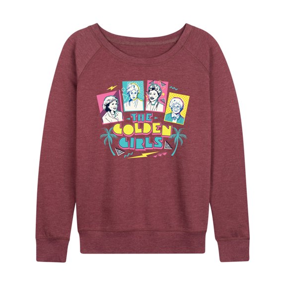 Golden Girls - Retro Logo Group - Women's Lightweight French Terry Long Sleeve Shirt