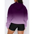 thumbnail image 4 of Sudadera con capucha Onlypuff para mujer, color morado degradado, 4 of 5