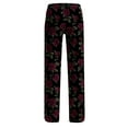 thumbnail image 5 of LEBONYARD Womens Trousers with Pockets,Women's Printed Fashionable Loose and Comfortable Sleeping Pants Multicolor XXXXXL, 5 of 6