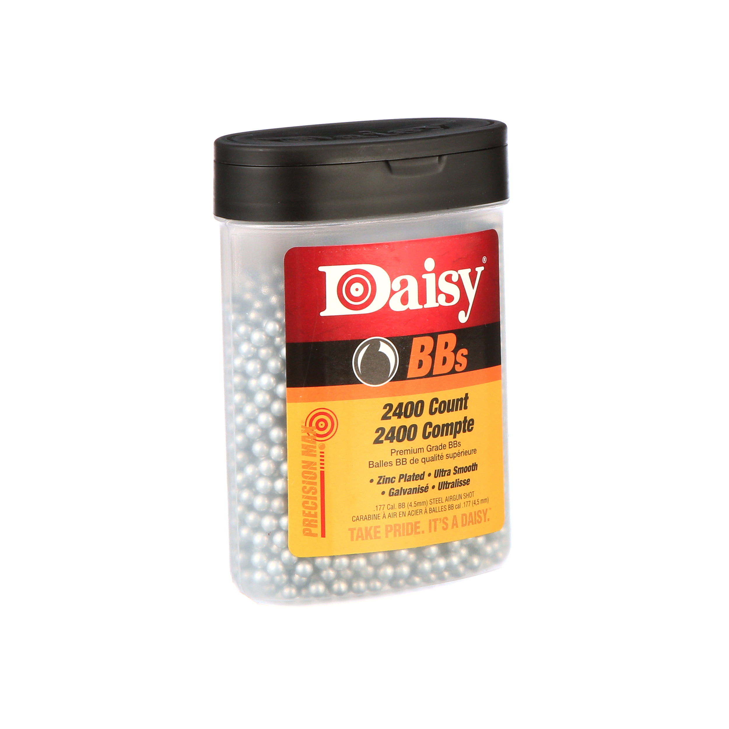 Daisy BBS Zinc Plated Steel Bb's Premium 177 Cal Flip Top 2400 Count 2pck for sale online 