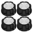 thumbnail image 1 of KAKOWELY 4pcs Universal Stove Knobs Replacements Electric Stoveknobs Gasstove Knobs Cooktop Burner Control Button Oven Control Range Button,1.18X"X1.18"X0.87", 1 of 5
