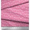 thumbnail image 2 of Soimoi polyester Crepe Fabric Flamingo Bird Decor Fabric Printed Yard 52 Inch Wide, 2 of 3