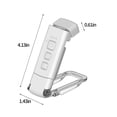 thumbnail image 2 of MERILER Adjustable USB Rechargeable Clip-On Book Light with Eye Protection and Long Battery Life for Nighttime Reading, 2 of 6