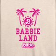thumbnail image 3 of Barbie - Barbie Land Palm Trees & Sun - Women's Lightweight French Terry Long Sleeve Shirt, 3 of 5