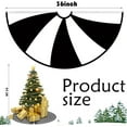 thumbnail image 3 of Reversible Halloween Christmas Tree Skirt 36 Inch Black White Lollipop Christmas Tree Skirt Halloween Black and White Annual Rings Tree Mat for Home Xmas Trees Holiday Decoration (Black White), 3 of 6