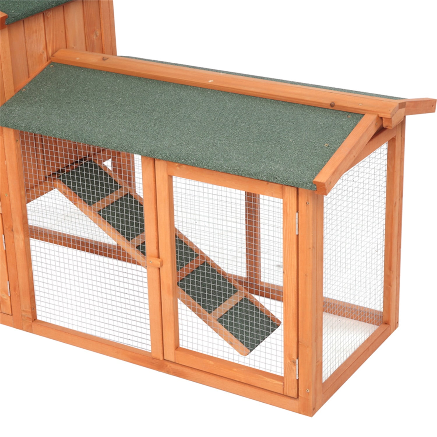 Pefilos 55" Wooden Chicken Coop for Sale Hen House for 6 Chickens Rabbit Wood Hutch Indoor Poultry Cage Habitat Guinea Pig Hutch Outdoor, Orange Pefilos 55" Wooden Chicken Coop for Sale Hen House for 6 Chickens Rabbit Wood Hutch Indoor Poultry Cage Habitat Guinea Pig Hutch Outdoor, Orange