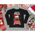 thumbnail image 6 of Tstars Boys Unisex Christmas T-Shirt Gift for Dog Lover Pug Fans Santa Paws Kids Holiday Long Sleeve, 6 of 7