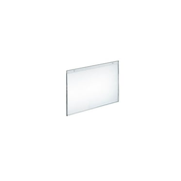 Azar 8" x 10" Horizontal Wall Mount Acrylic Sign Holder Clear 10/Pack 162719