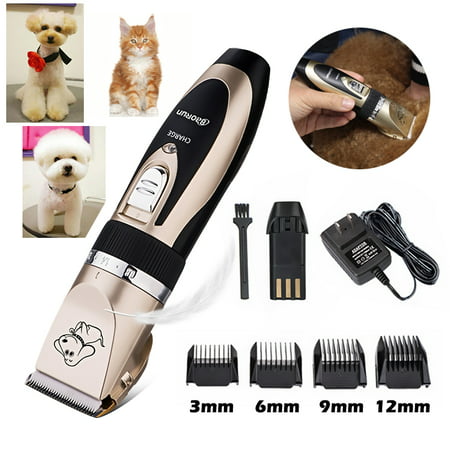 Professional Low Noise Grooming Kit Animal Pet Cat Dog Hair Cordless Trimmer Clipper Shaver (Best Dog Clippers For Cockapoos)
