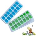 thumbnail image 1 of Juego de 2 bandejas para cubitos de hielo CHAO moldes de silicona sin BPA LFGB, 1 of 5