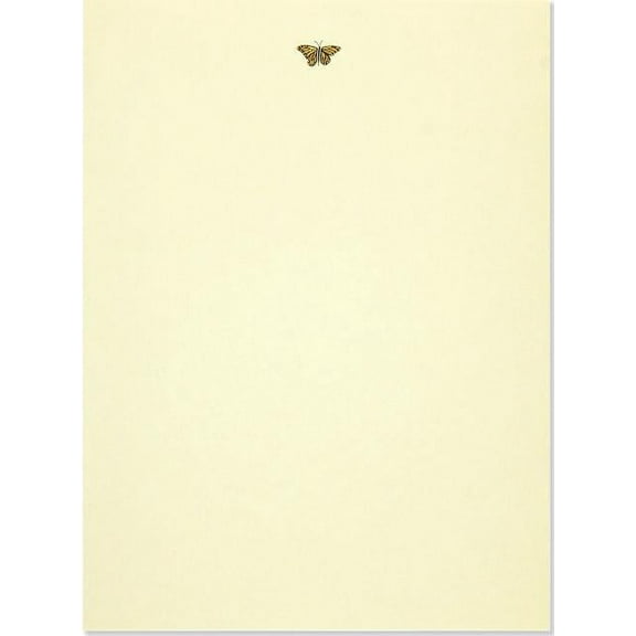 Letter-Perfect Stationery: Gold Butterfly (Other)