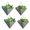 Gray X 4 Pack, variant on Wall Planters Black X 4 Pack 12 Inch Large Self Watering Indoor Outdoor Decor
